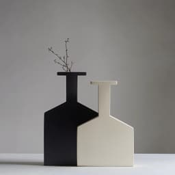 Linea Vase – Modern Flat Geometric Vase for Minimalist Interior Decor 3d model