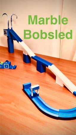 Marble Bobsled Track 3d model