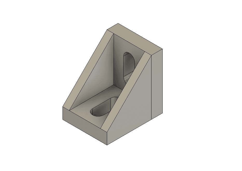 20x20 aluminium section connector.stl 3d model
