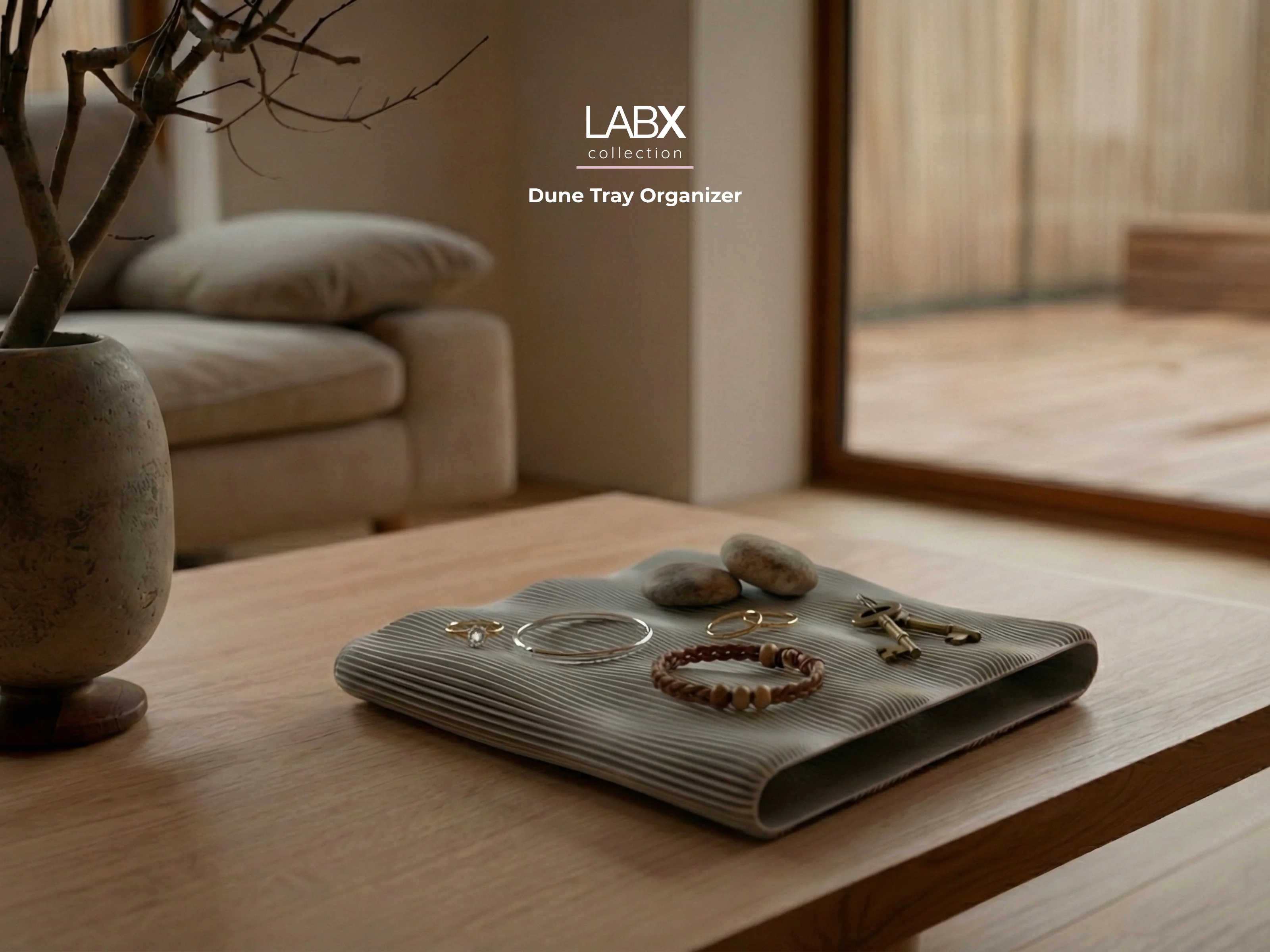Dune Tray Organizer – Desert-Inspired Minimalist Organizer 3d model