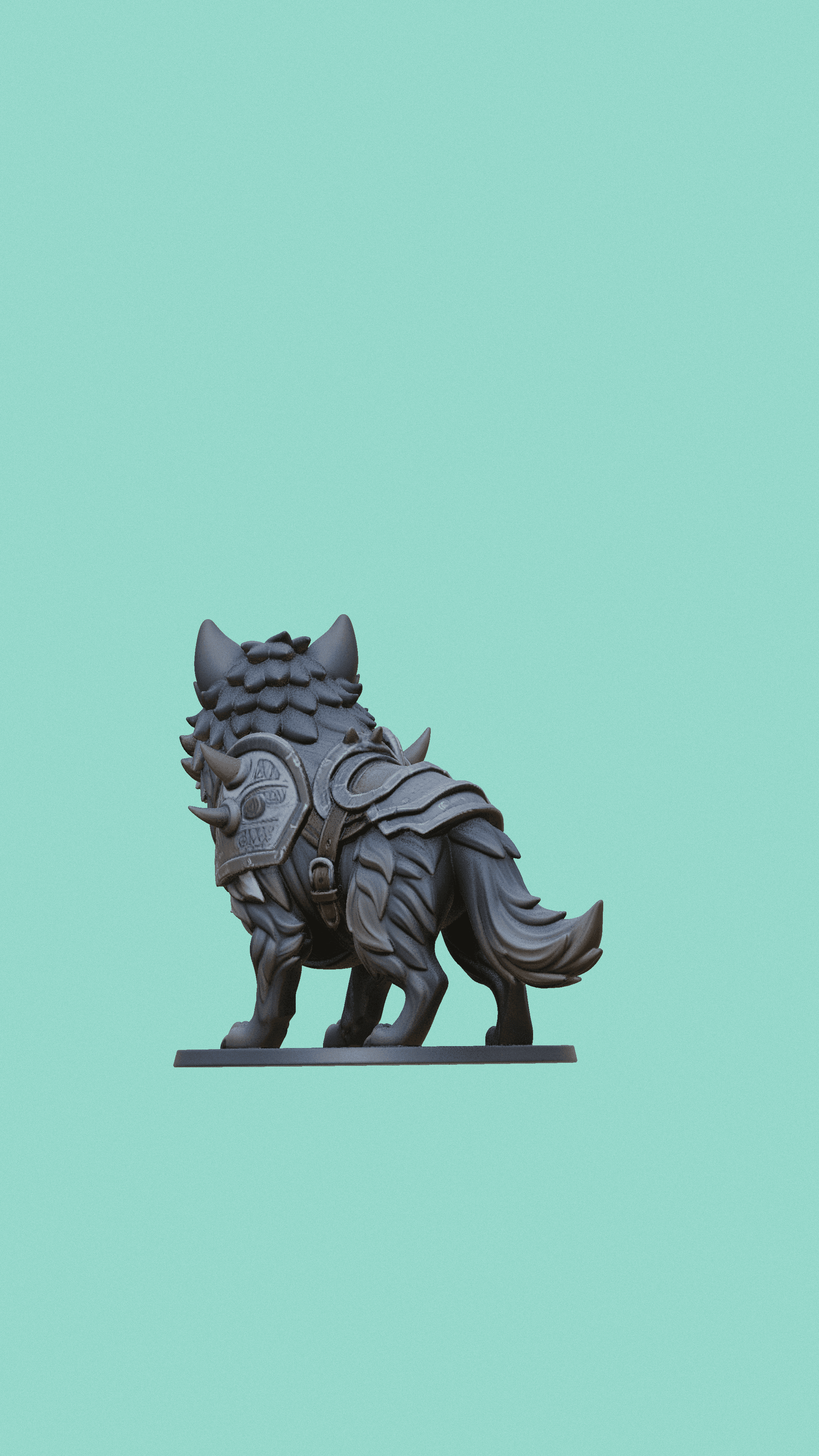 Chibi Dire-Wolf Cub Sovereign Chibi Beasts" Collection 3d model