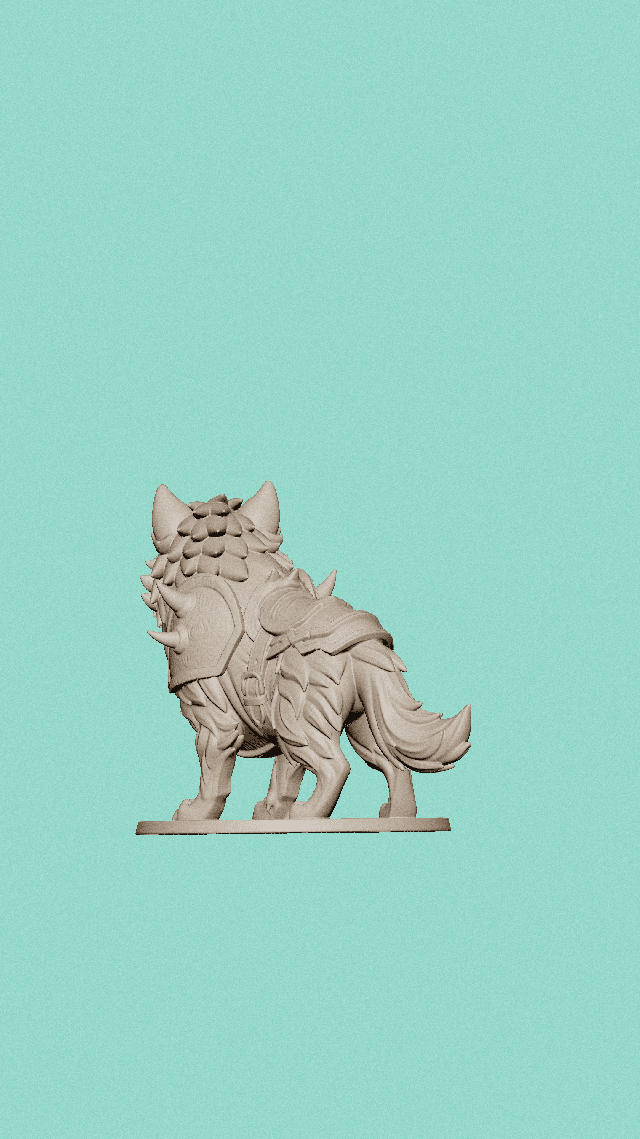 Chibi Dire-Wolf Cub Sovereign Chibi Beasts" Collection 3d model