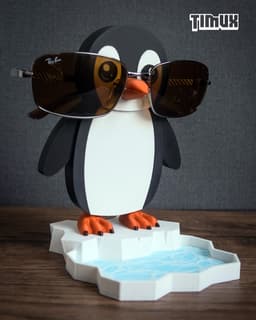 PENGUIN GLASSES HOLDER 3d model