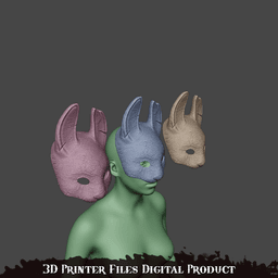 Huntress Cosplay Mask Dead by Daylight 3d model