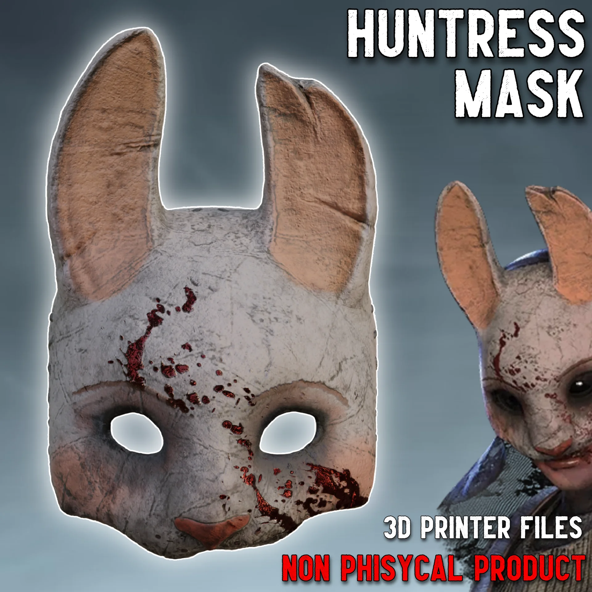 Huntress Cosplay Mask Dead by Daylight 3d model