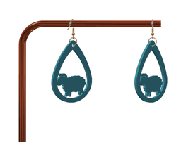 Cute keychain / earrings 3d model
