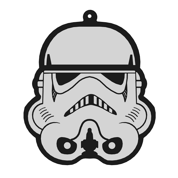Stormtrooper keychain 3d model