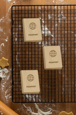Passport Cookie Cutter, Biscuit Cutter 3d model