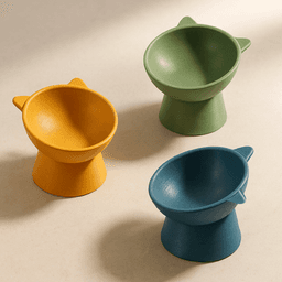 Cat Shape Pet Bowl, Elevated Tilted, Pet Decor Functional Bowl, Cat Lover's Gift, Animal Lover 3d model