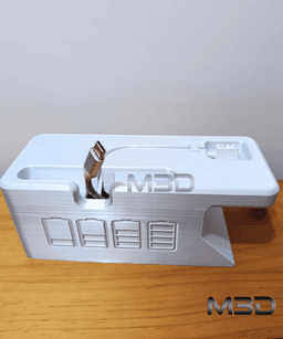 Charging stand for smartphones and smartbands with cable / no supports 3d model