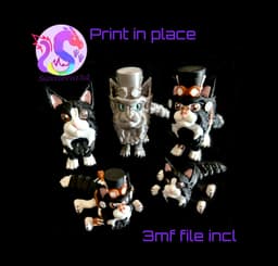 Maine Coon & steampunk Kitten (Personal Use) 3d model