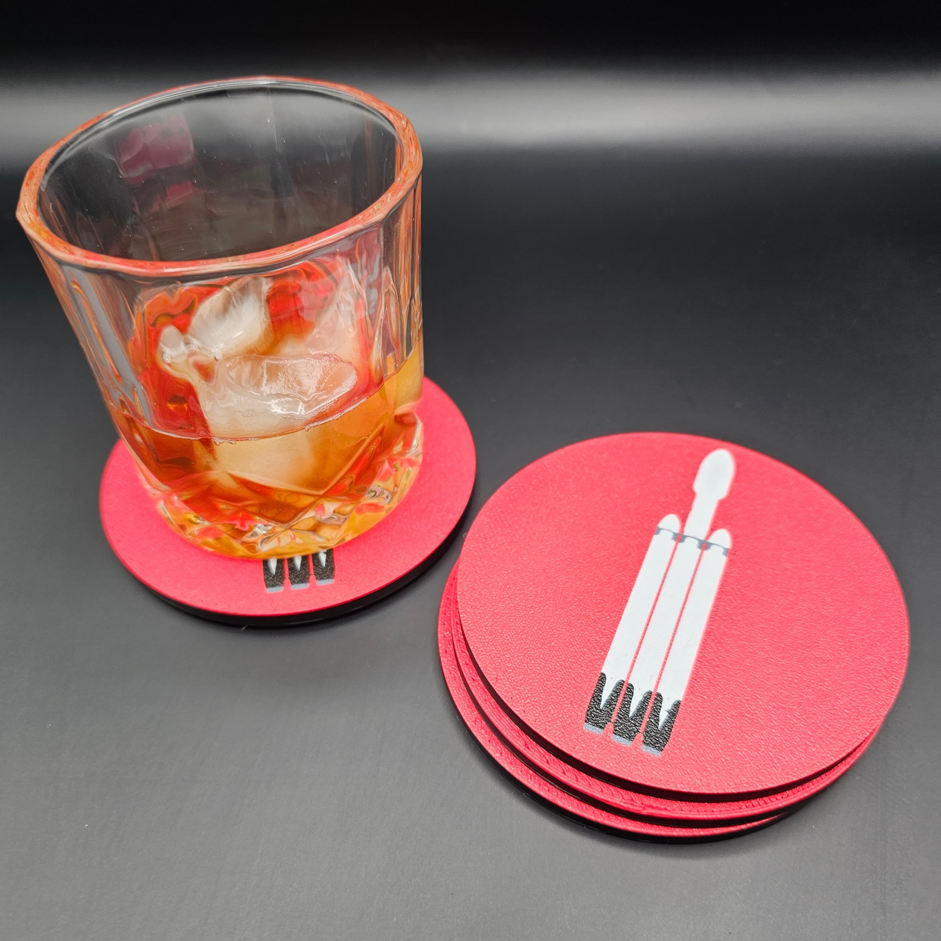 SpaceX Falcon Heavy Coaster - AMS 3d model