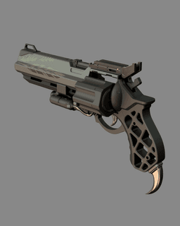 Custom Hawkmoon Hand Cannon | Fully Printable Model | Destiny 2 3d model