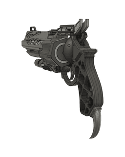 Custom Hawkmoon Hand Cannon | Fully Printable Model | Destiny 2 3d model