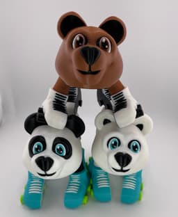 Bears on Skates Flexis 3d model