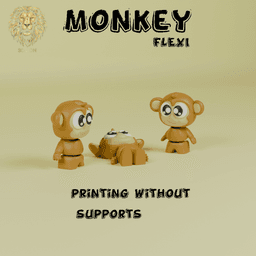 Cute Flexi Monkey 3d model