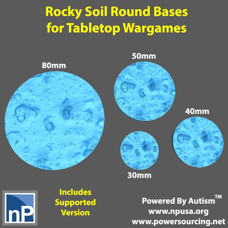 Bases for Wargames - Rocky Soil 3d model