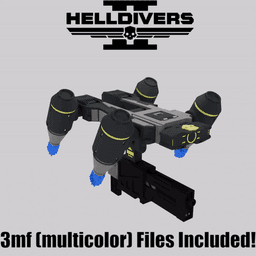 Helldivers 2 Guard Dog Rover Bundle / Video game Military Drone 3d print 3mf Prop 3d model