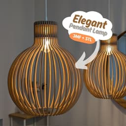 Elegant Pendant Lamp 3d model