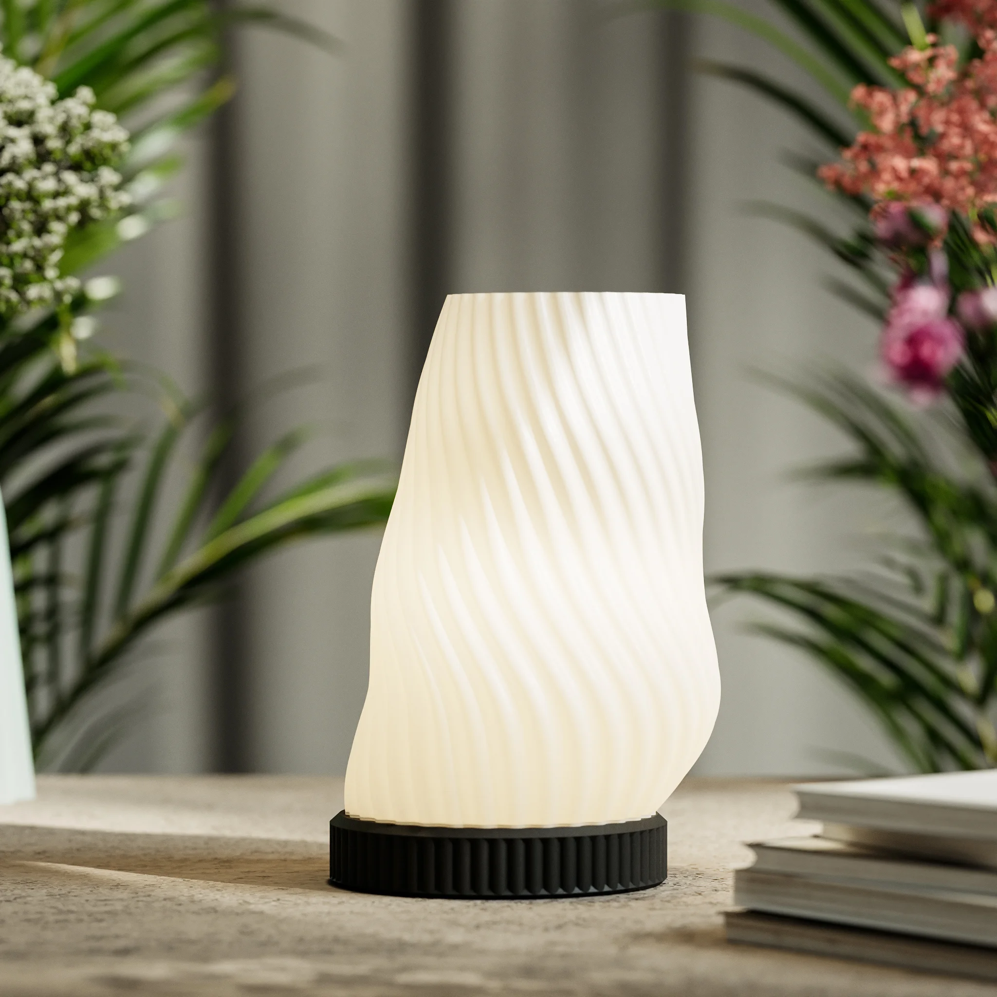 3D Printables Lamp Model STL, Table Lamp, Bedside Lamp, Modern Desk Lamp 3d model