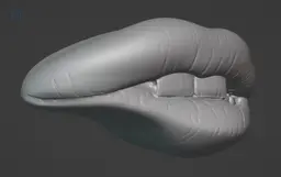 Biting Lip 3d model