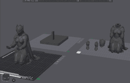 Lady Guardian Pen Stand 3d model