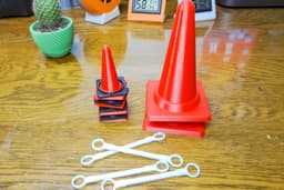 Mini Traffic Color Cone 3d model