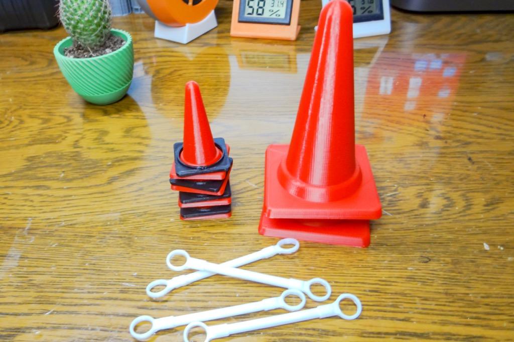 Mini Traffic Color Cone 3d model