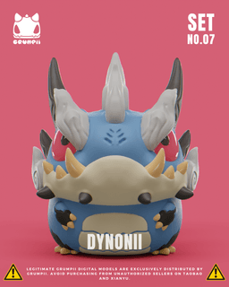 Grumpii 3D Printable Art Toy - Chubbii Series - Set 7 3d model