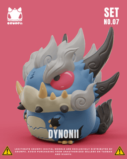 Grumpii 3D Printable Art Toy - Chubbii Series - Set 7 3d model