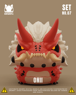 Grumpii 3D Printable Art Toy - Chubbii Series - Set 7 3d model