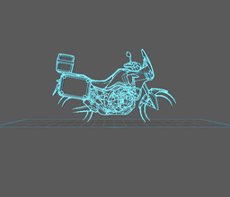Honda - CRF 1000 Wall Art 3d model