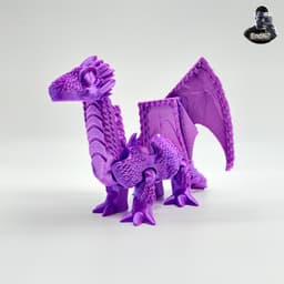 Big Scaly Dragon with Wings! - Articulated - no supports 3d model