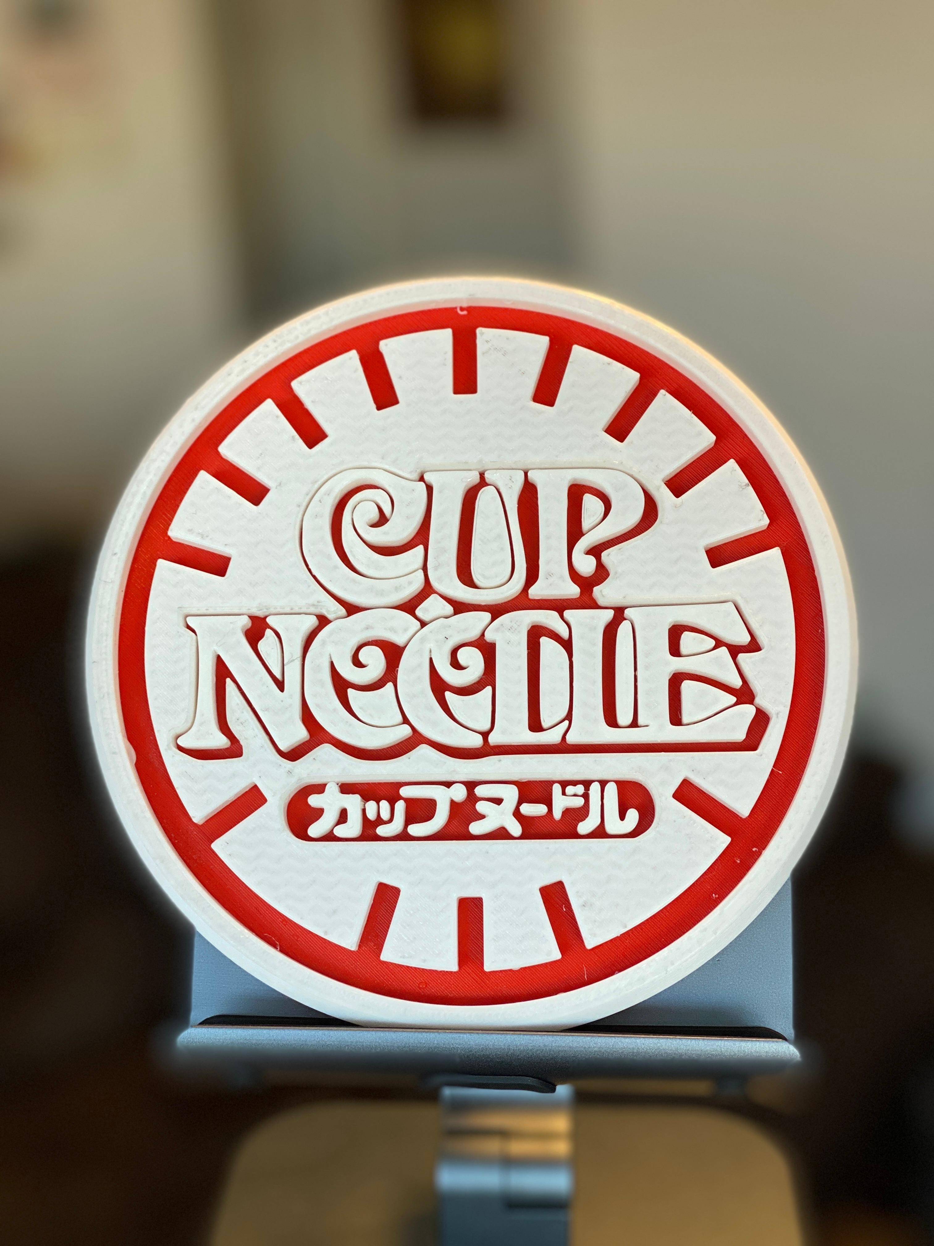 Cup noodle Pot saucer - Looks amazing even missing the last few layer (ran out of filament...) This is without the insert. I may print the insert in the future. - 3d model