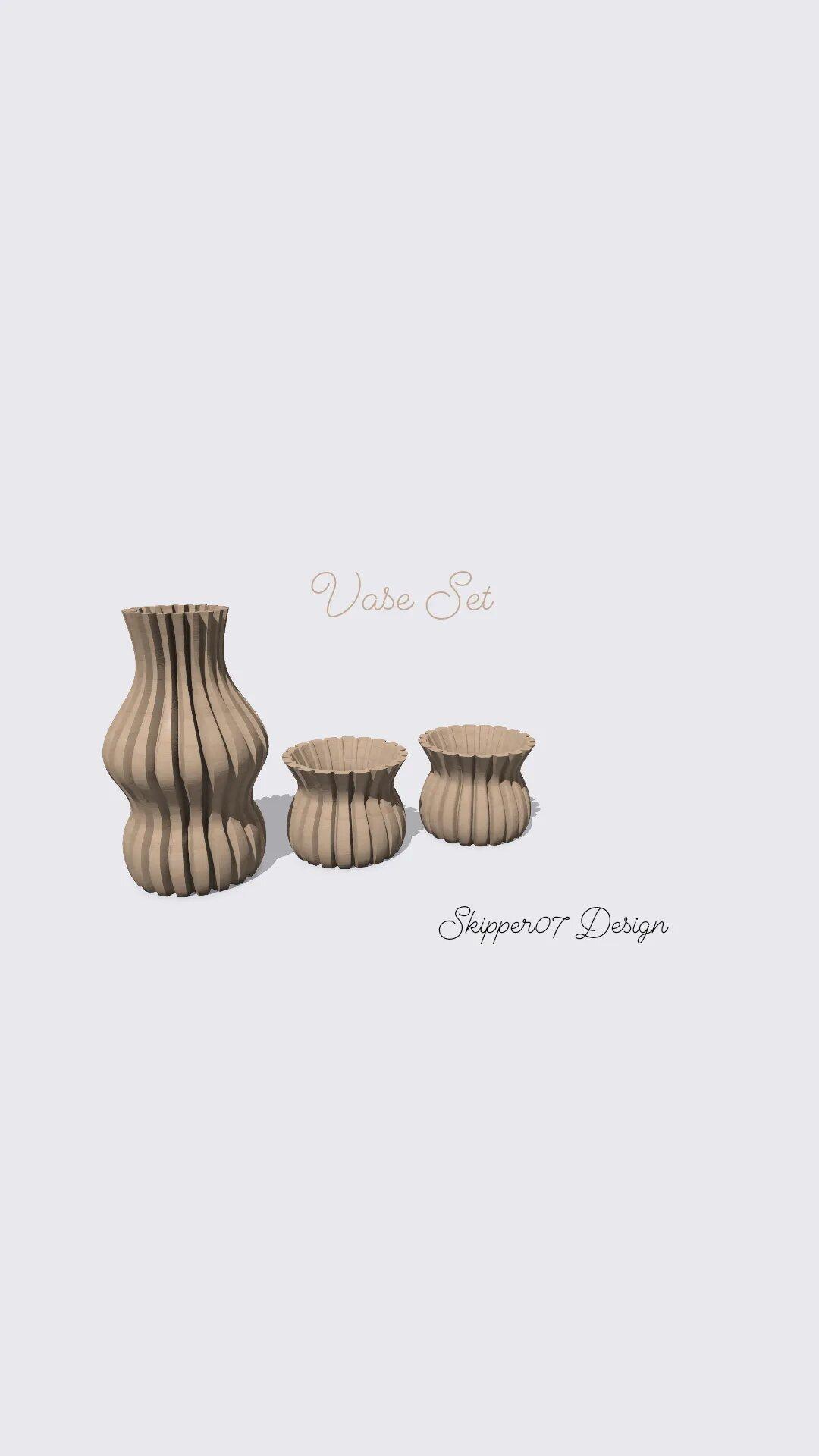 Vase set 3d model