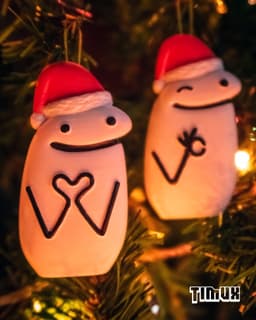 PACK OF 4 CHRISTMAS FLORK 3d model