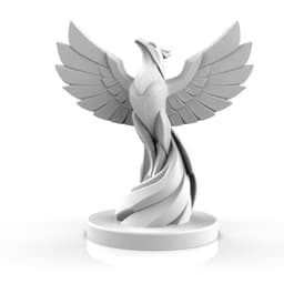 Phoenix statue 3d model