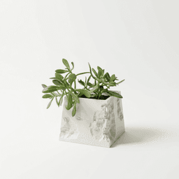 GRYT - Textured Taper Planter with Drainage Tray 3d model