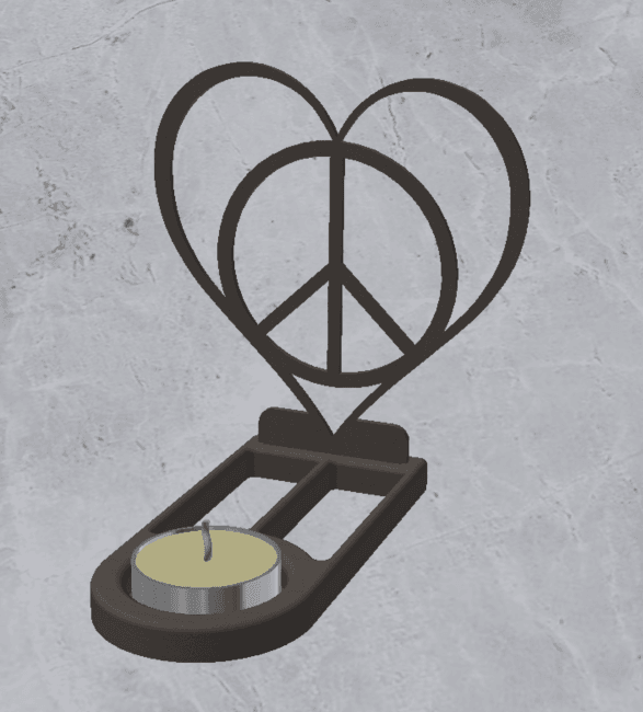 Candle Holder Decoration 3d model
