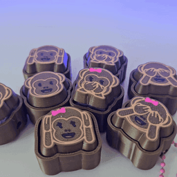 Monkey Pack Girl-Boy - Clickers 3d model