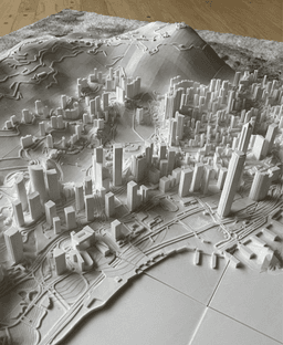 HONG KONG, Skyline 3d map 3d model