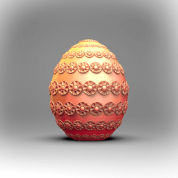 Flower Chain -Egg Container 3d model