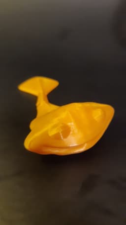Simple Flexi Ray (Manta Ray / Sting Ray) Smiling - No Supports - Print in Place 3d model