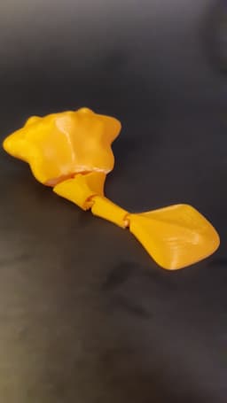 Simple Flexi Ray (Manta Ray / Sting Ray) Smiling - No Supports - Print in Place 3d model