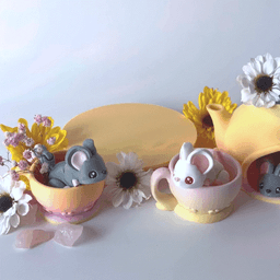 Mouse Flexi and Tea Set 3d model