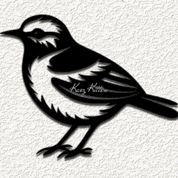 little bird wall art home decor 3d model