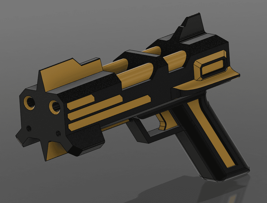 redline pistol of Sonoshee cherry boy hunter 3d model