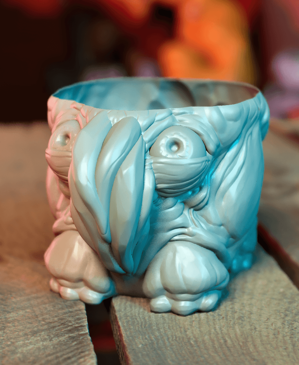 Saggy Shoggoth Vase-Mode Planter 3d model