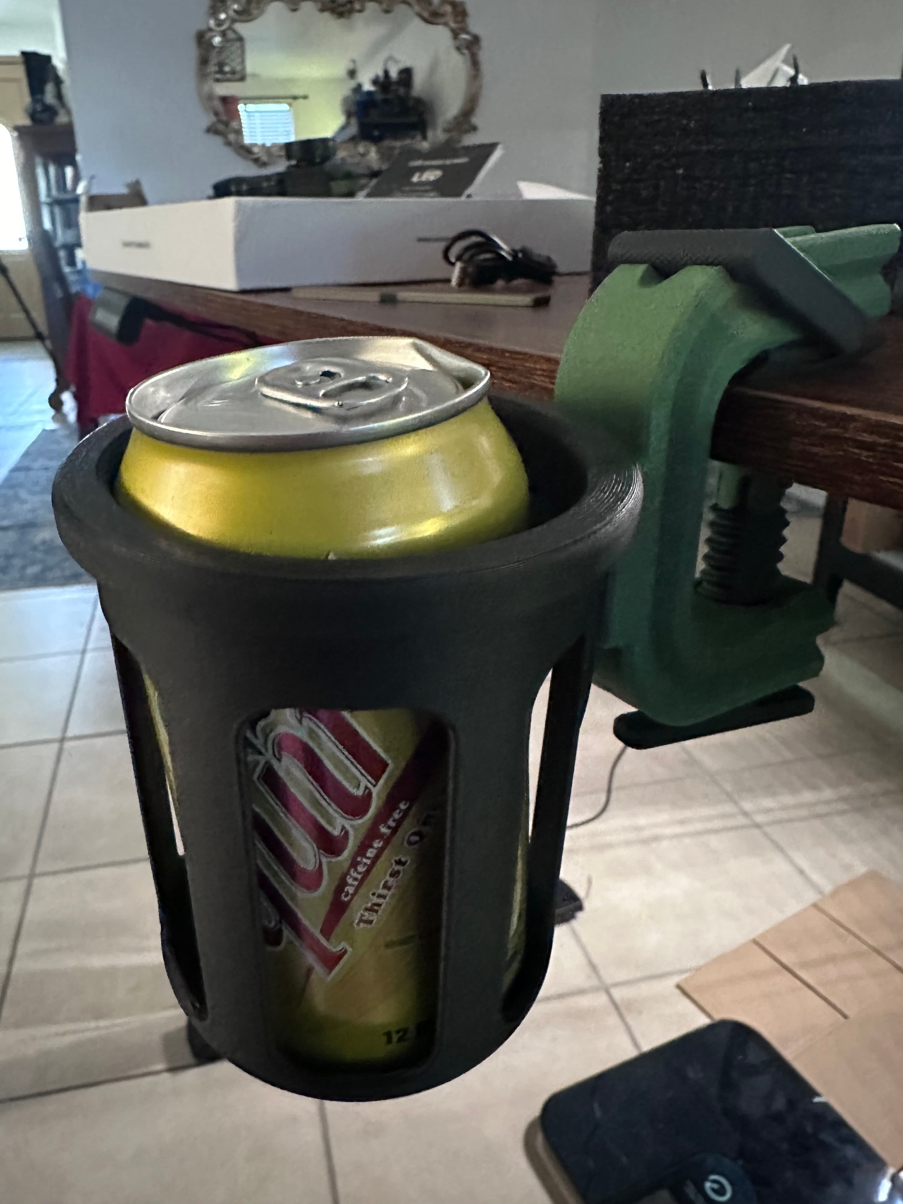 DESKTOP CLAMP - CUP HOLDER MODLAR SYSTEM 3d model