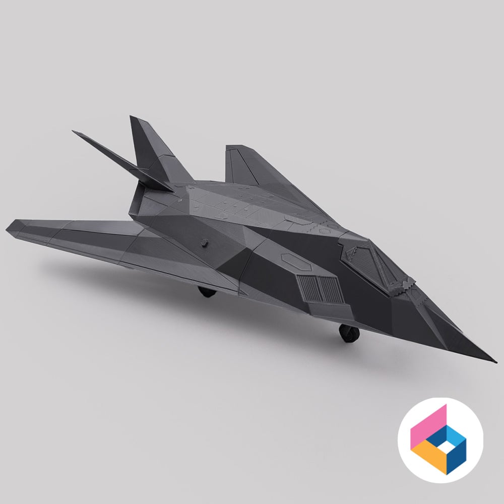 F-117 Night hawk - Foldable design 3d model